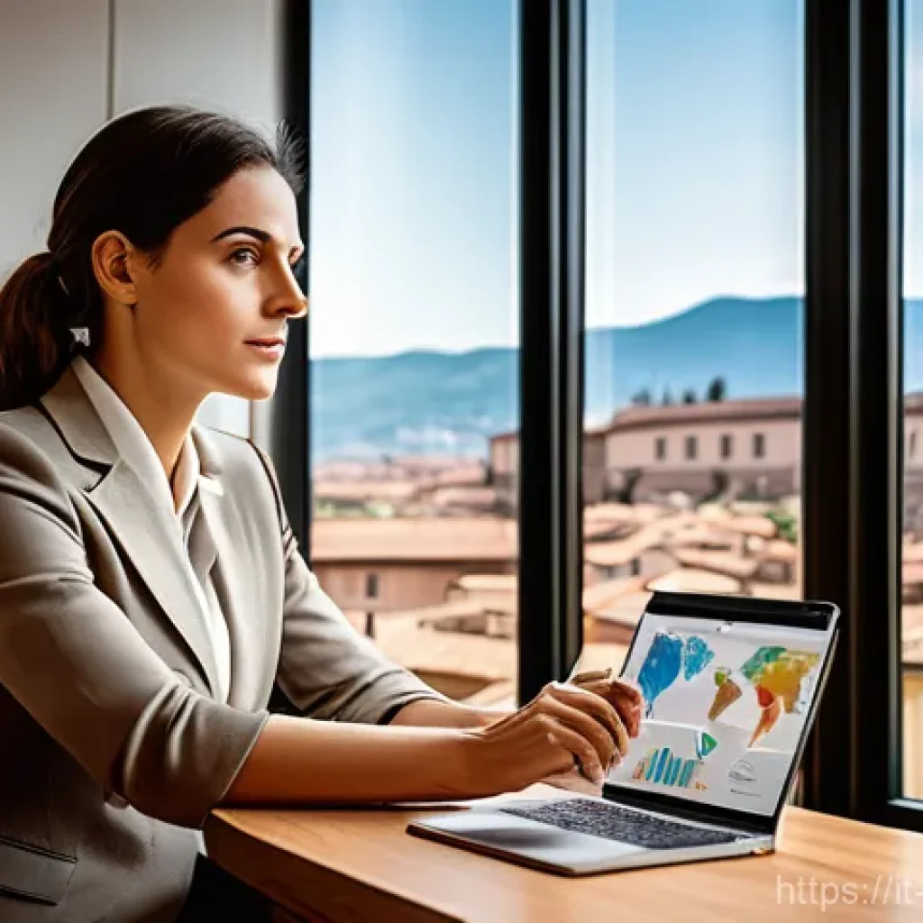 임상심리사 진로 계획의 중요성 - A determined Italian female clinical psychologist in her early 30s, dressed in smart professional at...