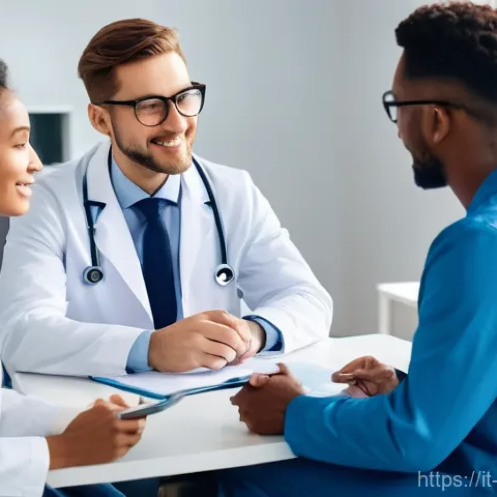 임상심리사 직업 전망 - **Prompt:** A diverse group of healthcare professionals, including a clinical psychologist, a genera...